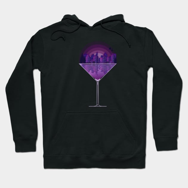 City cocktail Hoodie by drew.art